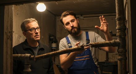 Old water heater with sediment buildup in Tempe home